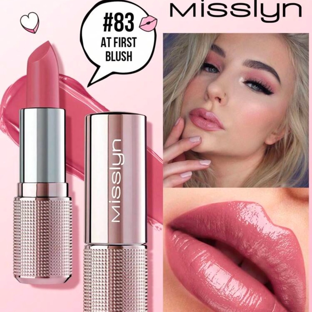 Misslyn Cream Crush Lipstick, Creamy Non-Stick Hydrating Lipstick, Creamy